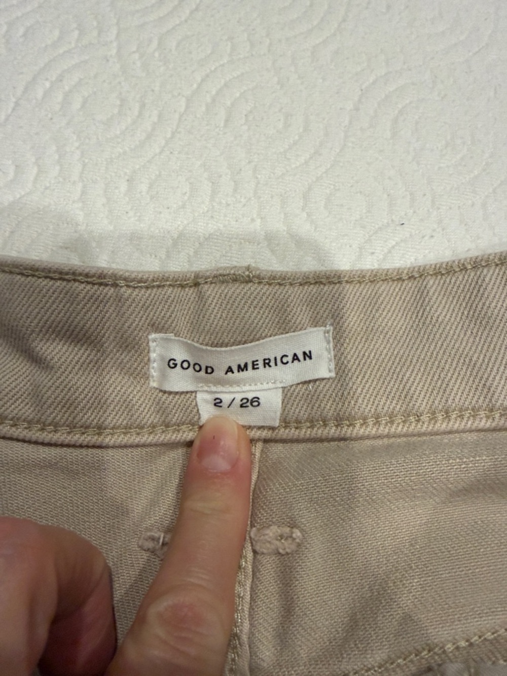 Good American Good Ease Relaxed High-Waisted Wide Leg Jeans - Picture 9 of 10